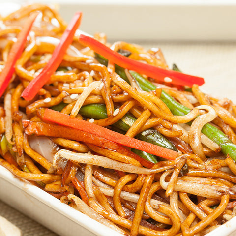 Fried noodles with beef