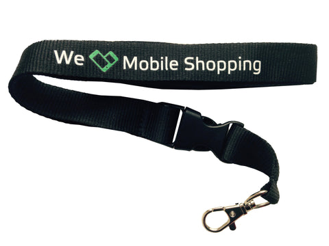 We ❤ Mobile Shopping Neck strap keychain